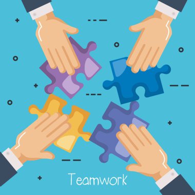 Eller kişi puzzle oyunu ile