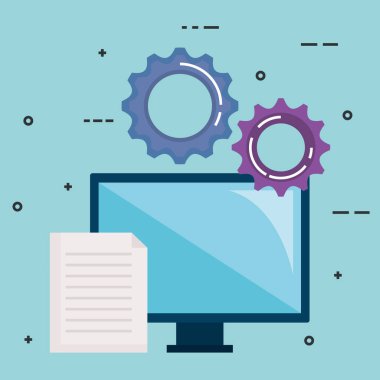 bilgisayar monitörü ile takım çalışması kutsal kişilerin resmi