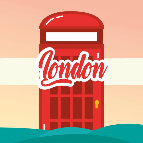 Bezoek Londen reizen — Stockvector