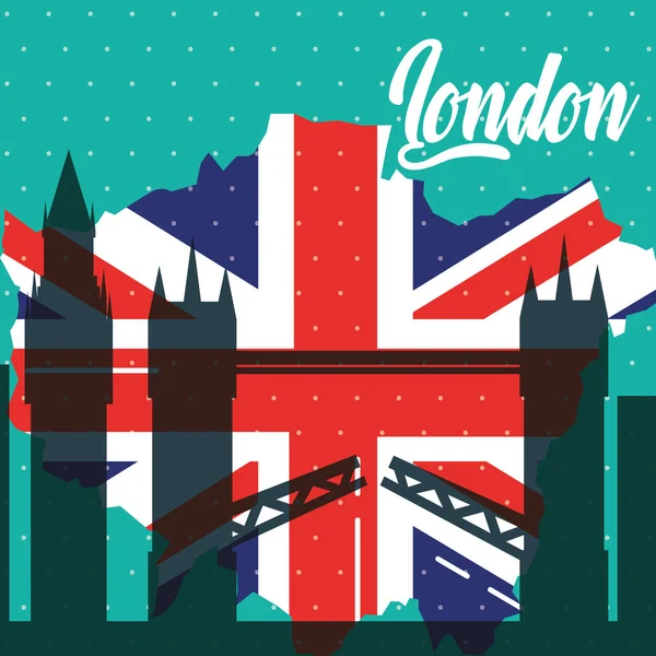 Visit london travel — Stock Vector