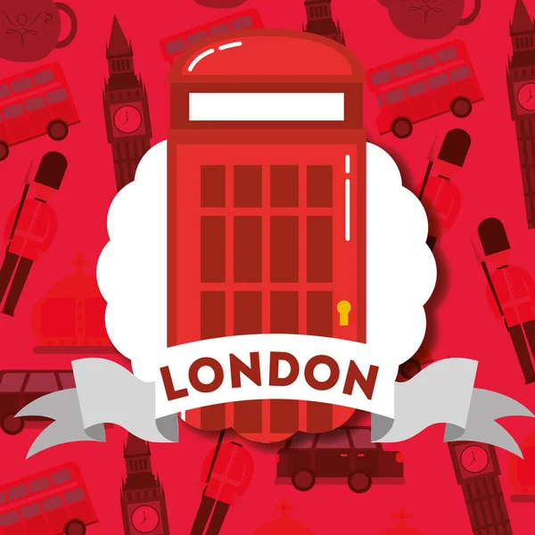 Bezoek Londen reizen — Stockvector