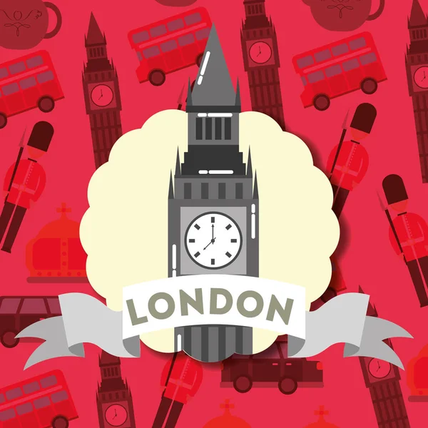 Visiter Londres Voyage — Image vectorielle