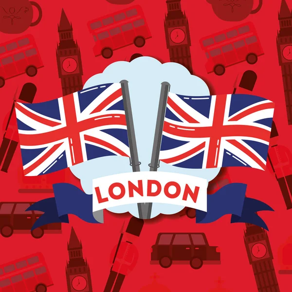 Visitar Londres viagem —  Vetores de Stock