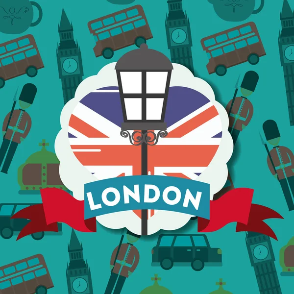 Visit london travel — Stock Vector