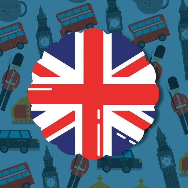 Visitar Londres viajes — Vector de stock