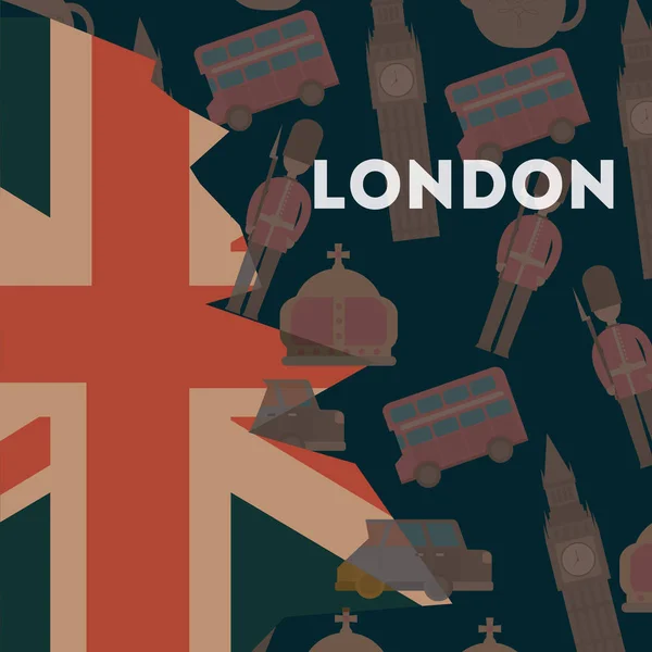 Liebe besuch london — Stockvektor