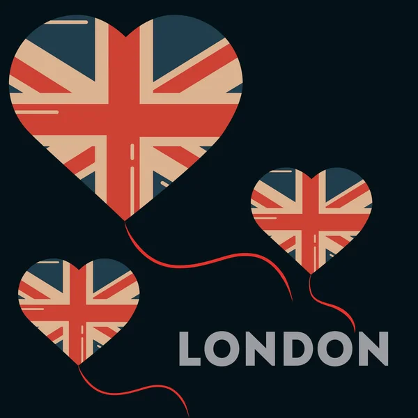 Любви посетить Лондон — стоковый вектор
