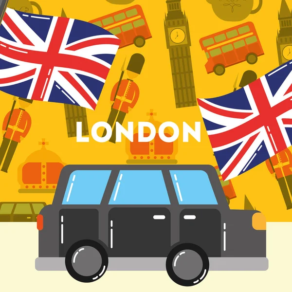 Liebe besuch london — Stockvektor