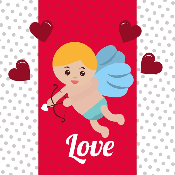 San Valentino Love Card — Vettoriale Stock