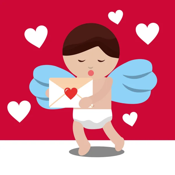 Valentijnsdag liefde kaart — Stockvector