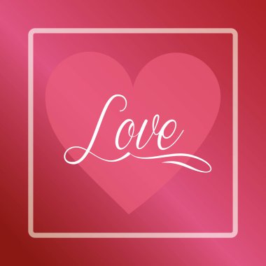 Sevgililer günü aşk kartı