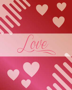 Sevgililer günü aşk kartı