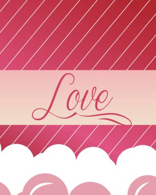 Sevgililer günü aşk kartı