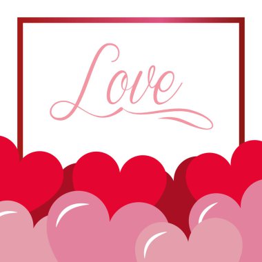 Sevgililer günü aşk kartı