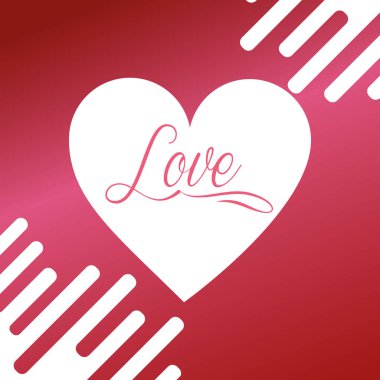 Sevgililer günü aşk kartı