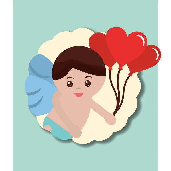 バレンタインの日の愛のカード — ストックベクタ