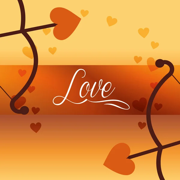 Ystävänpäivä Love Card — vektorikuva