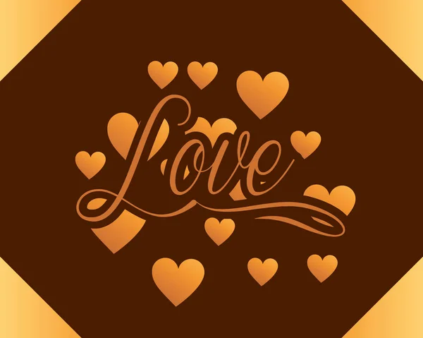 Dia dos Namorados cartão de amor — Vetor de Stock