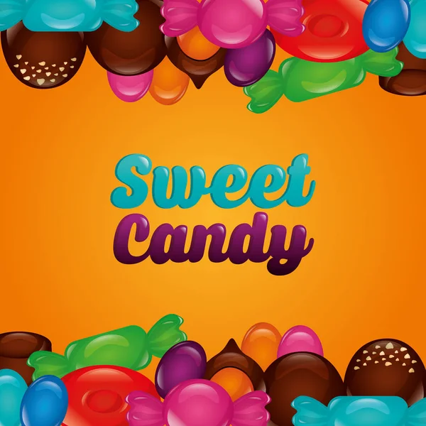 Słodkie cukierki koncepcja — Wektor stockowy