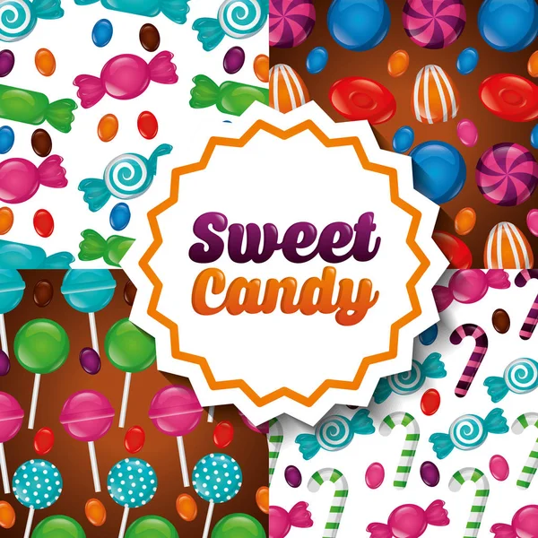 Sweet candy concept — Stock Vector