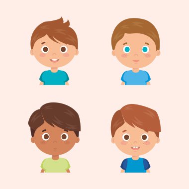 küçük çocuklar karakter grubu