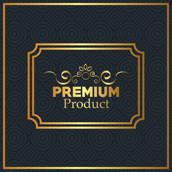 Quadro dourado de qualidade premium — Vetor de Stock