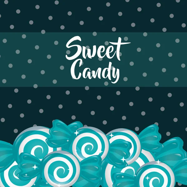 Édes candy koncepció — Stock Vector