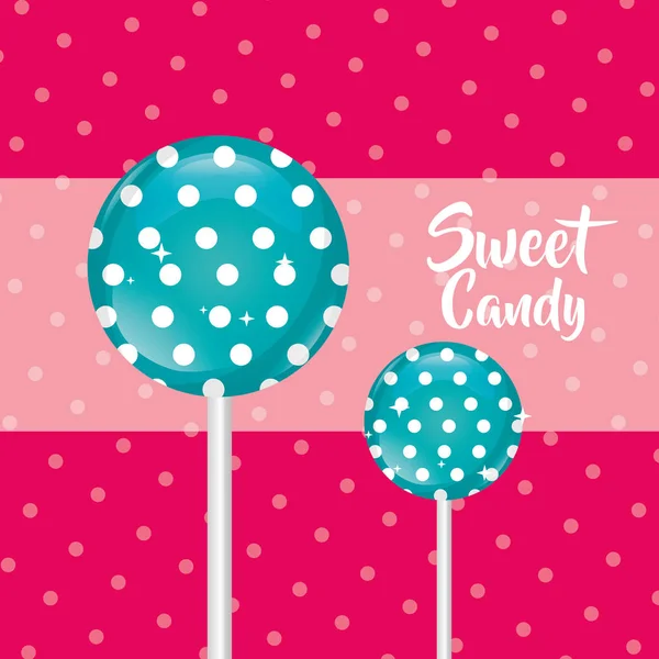 Édes candy koncepció — Stock Vector