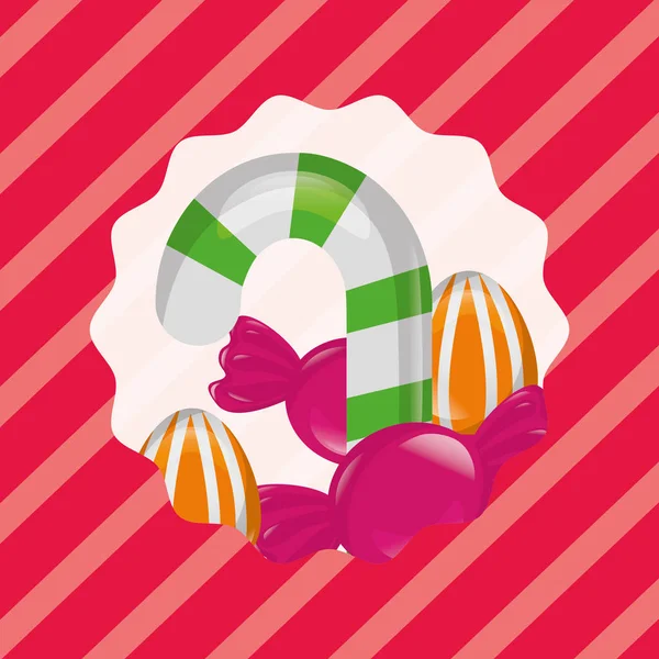 甘いお菓子のコンセプト — ストックベクタ