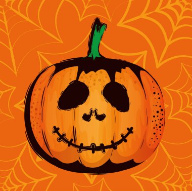 Balkabaklı Cadılar Bayramı kartın kutlu olsun.