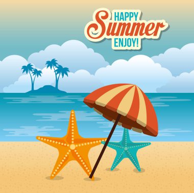 yaz zevk ile plaj şemsiye