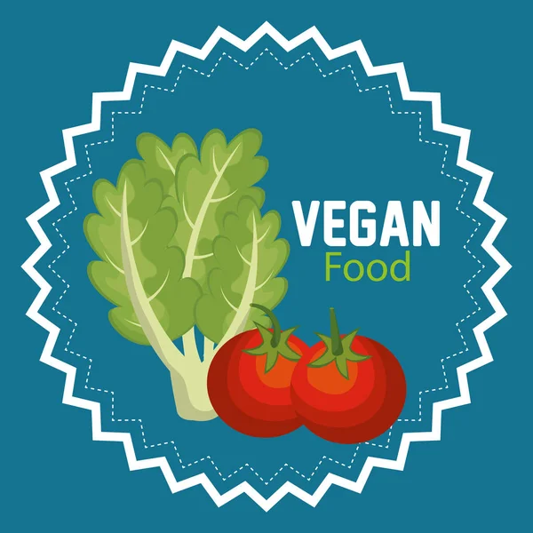Group of vegetables vegetarian food — Stock Vector