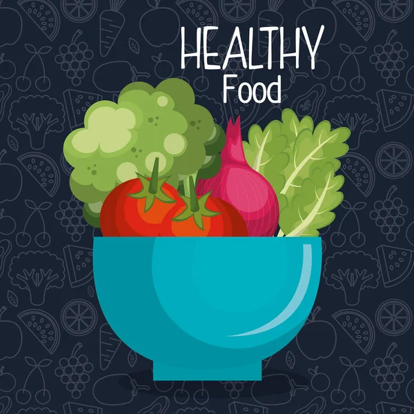 Groupe de légumes nourriture végétarienne — Image vectorielle