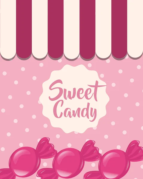 달콤한 사탕 개념 — 스톡 벡터