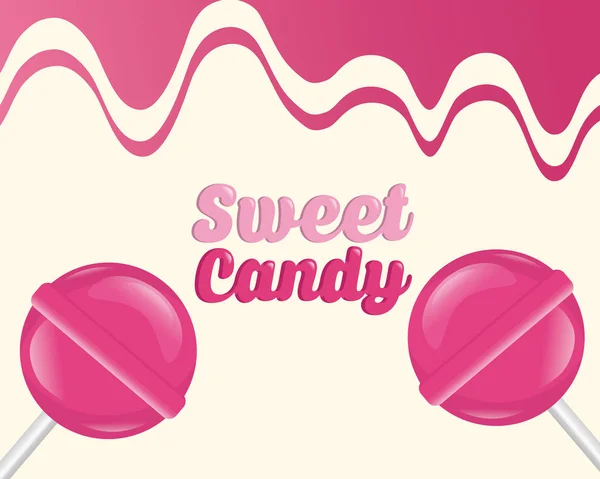 甜糖果概念 — 图库矢量图片