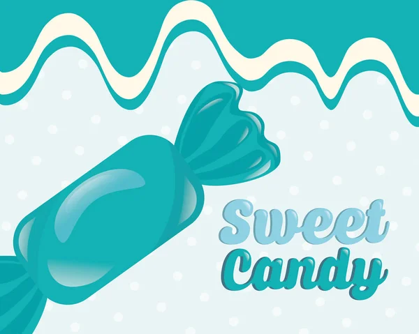 Édes candy koncepció — Stock Vector