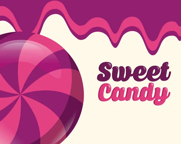 Sweet candy concept — Stock Vector