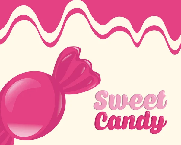 Dulce caramelo concepto — Vector de stock