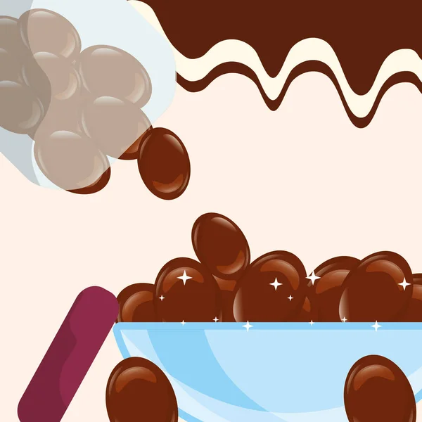 Bonbons sucrés concept — Image vectorielle