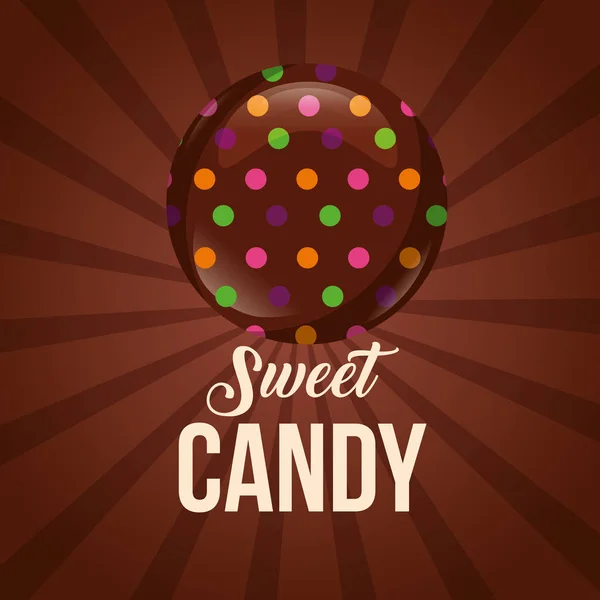Tatlı şeker kartı — Stok Vektör