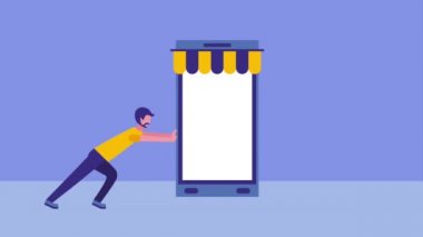 adam akıllı telefon online satın animasyon iterek sakal hd