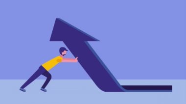 işadamı ile karşıya yükleme paralar doları yukarı ok