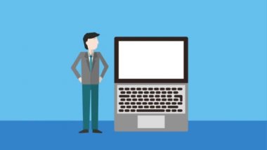 el iş oklarla yukarı sallayarak işadamı