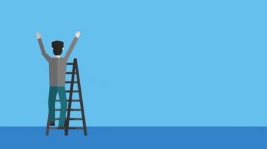 el iş oklarla yukarı sallayarak işadamı