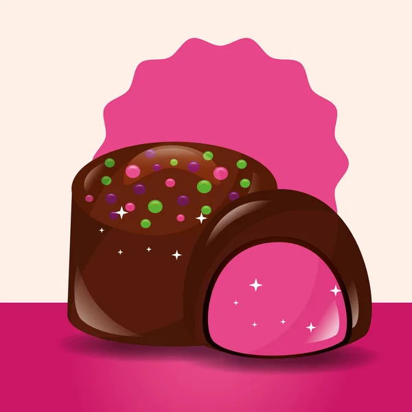 甘いお菓子のコンセプト — ストックベクタ