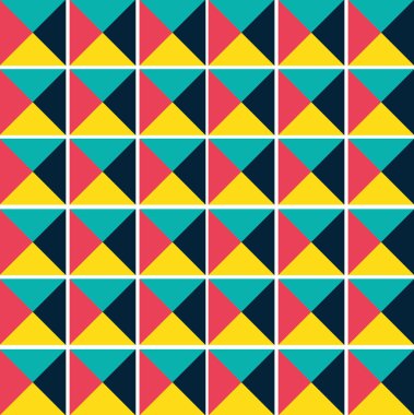 geometrik şekiller ve renkler desen arka plan