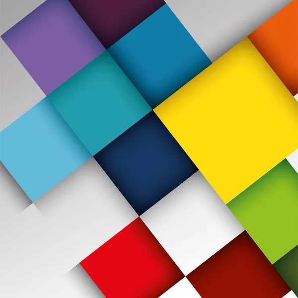Geometrische Figuren und Farben Muster Hintergrund — Stockvektor