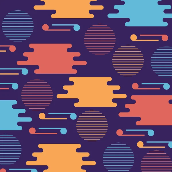 Gambar geometris dan latar belakang pola warna - Stok Vektor