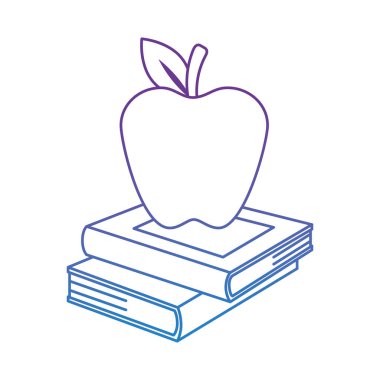 yığın ders kitapları ve elma