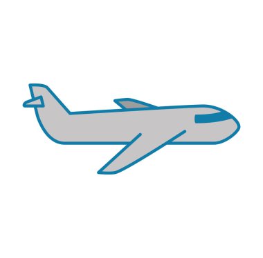 uçak uçan izole simgesi